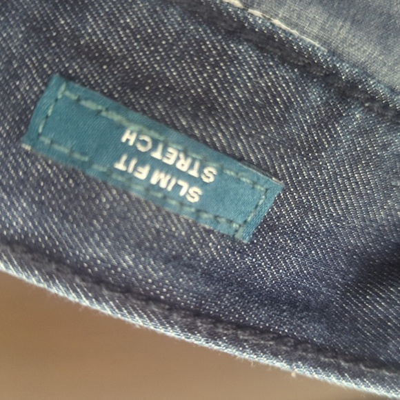 Perry Ellis Blue Straight Jeans Classic Style - Size 34 X 28 Good Condition - Picture 4 of 7